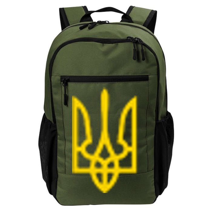 Zelensky Tryzub Green Long Sleeve Military Ukraine Zelenskyy Daily Commute Backpack