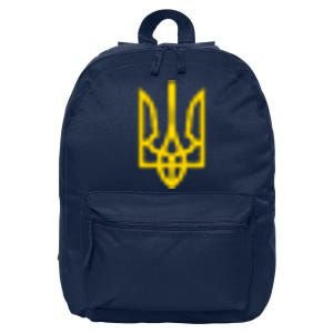 Zelensky Tryzub Green Long Sleeve Military Ukraine Zelenskyy 16 in Basic Backpack