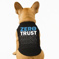 Zero Trust Hacking Cyber Security Programmer Developer Gift Doggie Tank