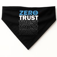 Zero Trust Hacking Cyber Security Programmer Developer Gift USA-Made Doggie Bandana