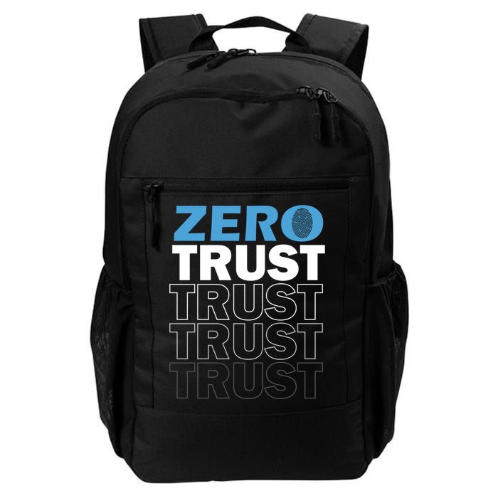 Zero Trust Hacking Cyber Security Programmer Developer Gift Backpack