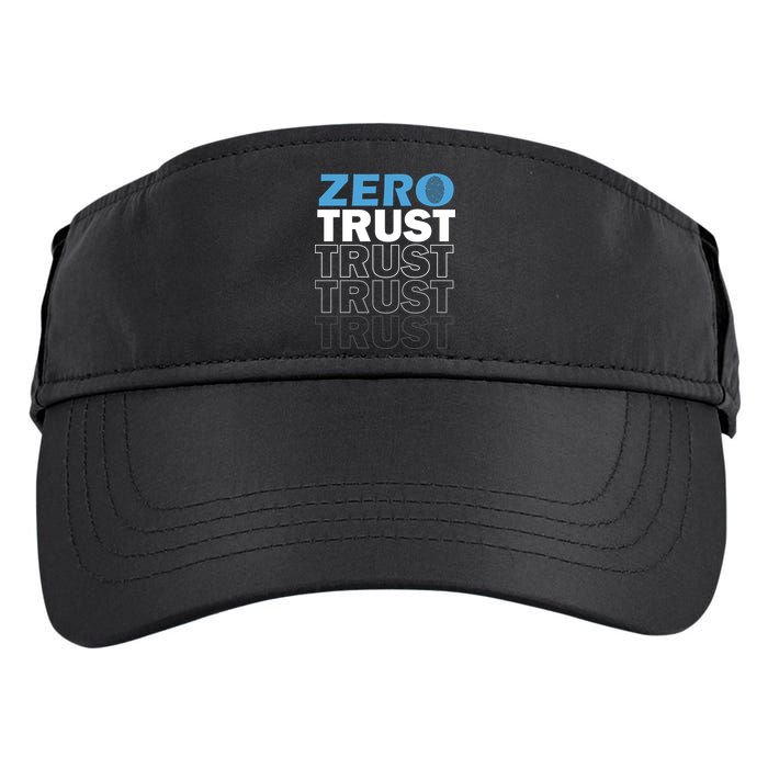 Zero Trust Hacking Cyber Security Programmer Developer Gift Adult Drive Performance Visor