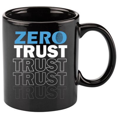 Zero Trust Hacking Cyber Security Programmer Developer Gift 11oz C Handle Ceramic Mug
