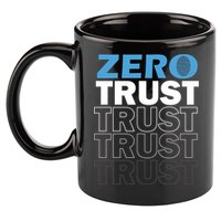 Zero Trust Hacking Cyber Security Programmer Developer Gift 11oz C Handle Ceramic Mug