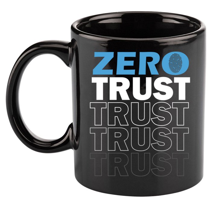 Zero Trust Hacking Cyber Security Programmer Developer Gift 11oz C Handle Ceramic Mug
