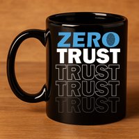 Zero Trust Hacking Cyber Security Programmer Developer Gift 11oz C Handle Ceramic Mug