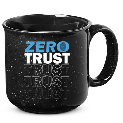 Zero Trust Hacking Cyber Security Programmer Developer Gift 15oz Campfire Ceramic Mug