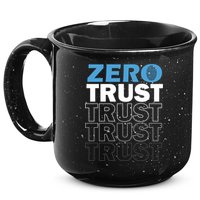Zero Trust Hacking Cyber Security Programmer Developer Gift 15oz Campfire Ceramic Mug