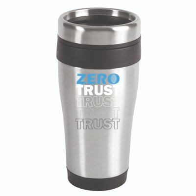 Zero Trust Hacking Cyber Security Programmer Developer Gift 16oz Travel Tumbler