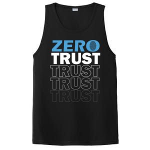 Zero Trust Hacking Cyber Security Programmer Developer Gift PosiCharge Competitor Tank