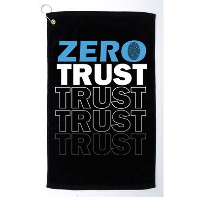 Zero Trust Hacking Cyber Security Programmer Developer Gift Golf Towel