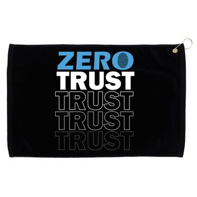 Zero Trust Hacking Cyber Security Programmer Developer Gift Grommeted Golf Towel