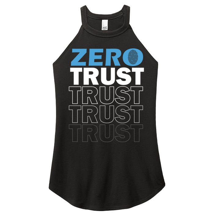 Zero Trust Hacking Cyber Security Programmer Developer Gift Women's Perfect Tri Rocker Tank