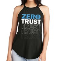 Zero Trust Hacking Cyber Security Programmer Developer Gift Women's Perfect Tri Rocker Tank