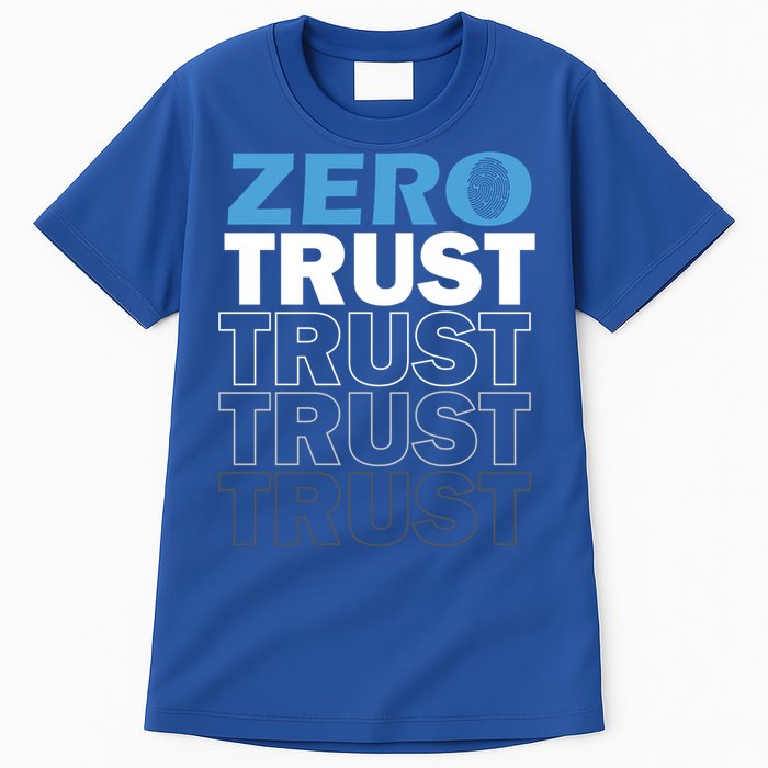 Zero Trust Hacking Cyber Security Programmer Developer Gift Tall T-Shirt
