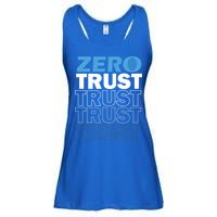 Zero Trust Hacking Cyber Security Programmer Developer Gift Ladies Essential Flowy Tank