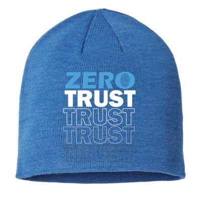 Zero Trust Hacking Cyber Security Programmer Developer Gift Sustainable Beanie