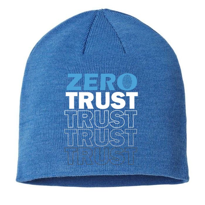 Zero Trust Hacking Cyber Security Programmer Developer Gift Sustainable Beanie