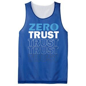 Zero Trust Hacking Cyber Security Programmer Developer Gift Mesh Reversible Basketball Jersey Tank