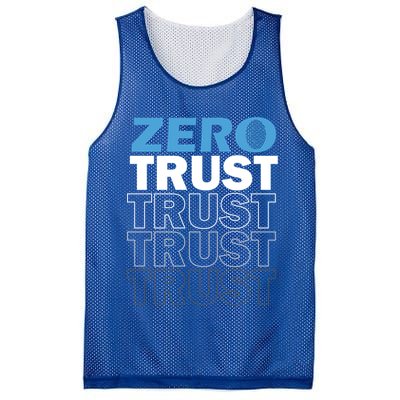 Zero Trust Hacking Cyber Security Programmer Developer Gift Mesh Reversible Basketball Jersey Tank