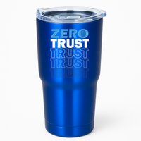 Zero Trust Hacking Cyber Security Programmer Developer Gift Tumbler