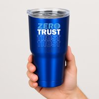 Zero Trust Hacking Cyber Security Programmer Developer Gift Tumbler
