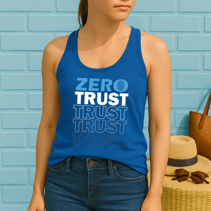 Zero Trust Hacking Cyber Security Programmer Developer Gift Womens Tank Top