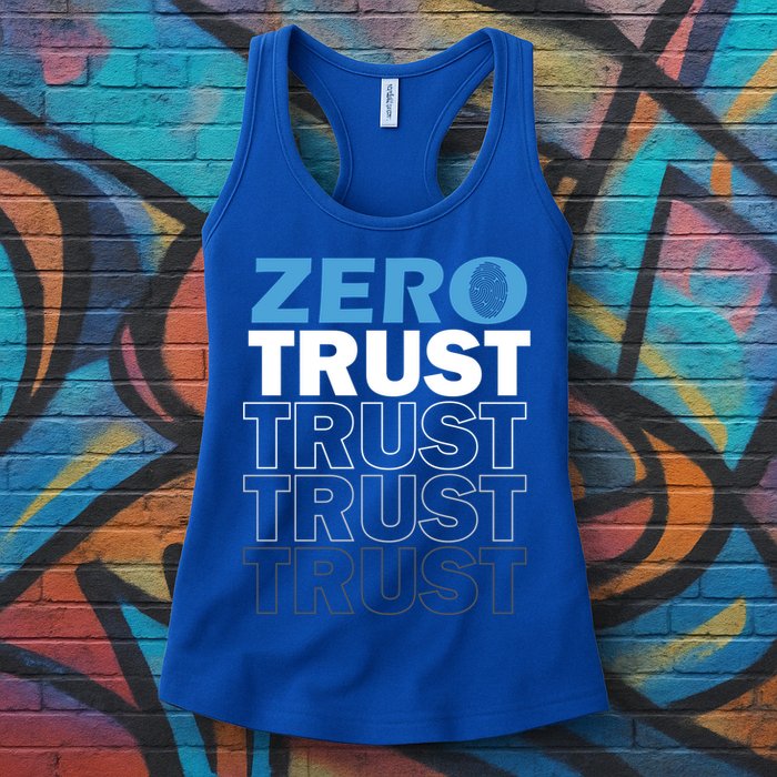 Zero Trust Hacking Cyber Security Programmer Developer Gift Womens Tank Top