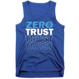 Zero Trust Hacking Cyber Security Programmer Developer Gift Tank Top