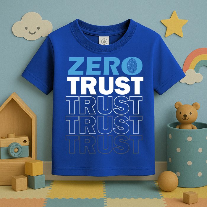 Zero Trust Hacking Cyber Security Programmer Developer Gift Toddler T-Shirt