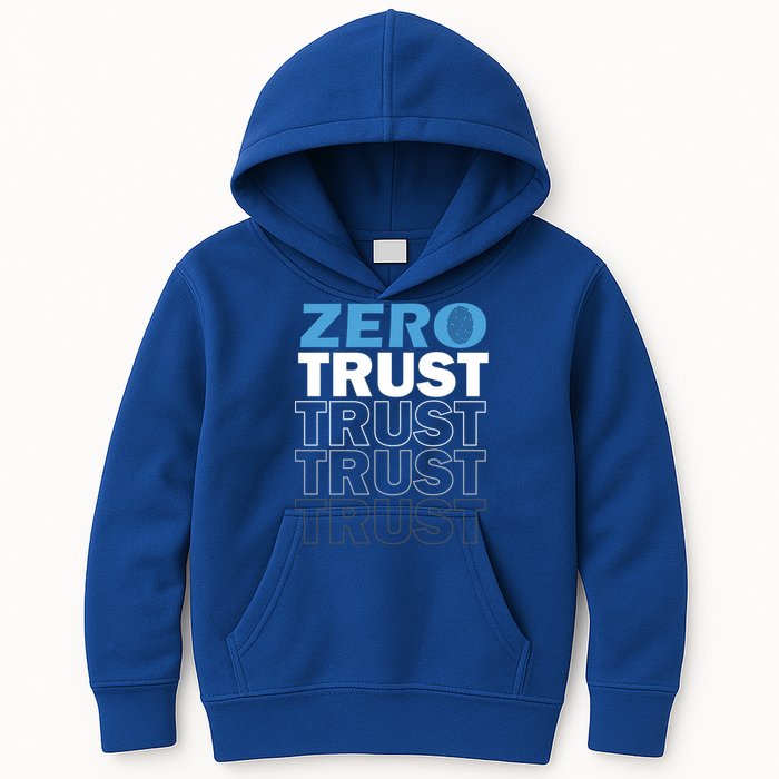 Zero Trust Hacking Cyber Security Programmer Developer Gift Kids Hoodie