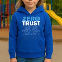 Zero Trust Hacking Cyber Security Programmer Developer Gift Kids Hoodie