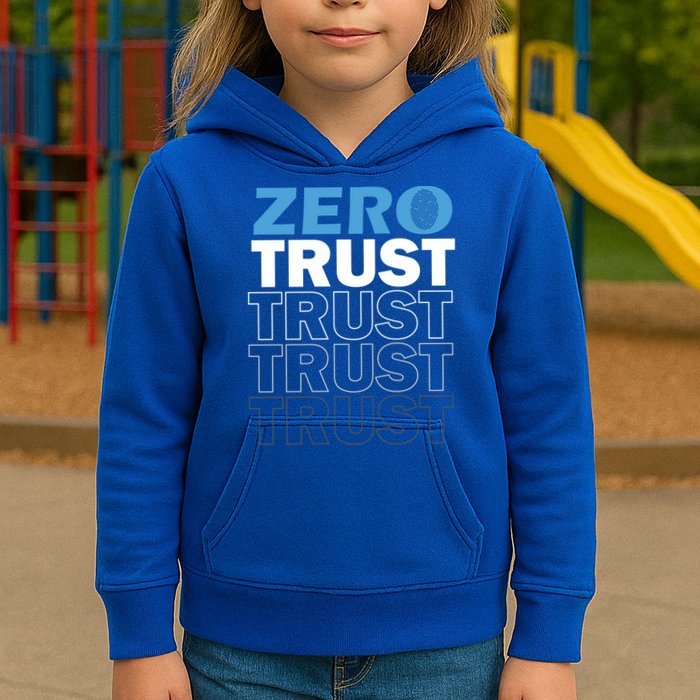 Zero Trust Hacking Cyber Security Programmer Developer Gift Kids Hoodie