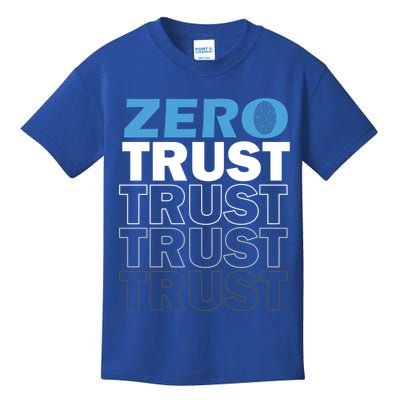 Zero Trust Hacking Cyber Security Programmer Developer Gift Kids T-Shirt