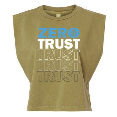 Zero Trust Hacking Cyber Security Programmer Developer Gift Garment-Dyed Women's Muscle Tee