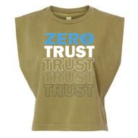 Zero Trust Hacking Cyber Security Programmer Developer Gift Garment-Dyed Women's Muscle Tee
