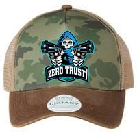 Zero Trust Hacking Cyber Security Developer Programmer Gift Legacy Tie Dye Trucker Hat