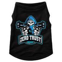 Zero Trust Hacking Cyber Security Developer Programmer Gift Doggie Tank