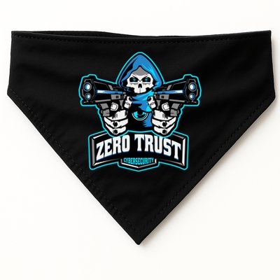 Zero Trust Hacking Cyber Security Developer Programmer Gift USA-Made Doggie Bandana