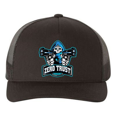 Zero Trust Hacking Cyber Security Developer Programmer Gift Yupoong Adult 5-Panel Trucker Hat