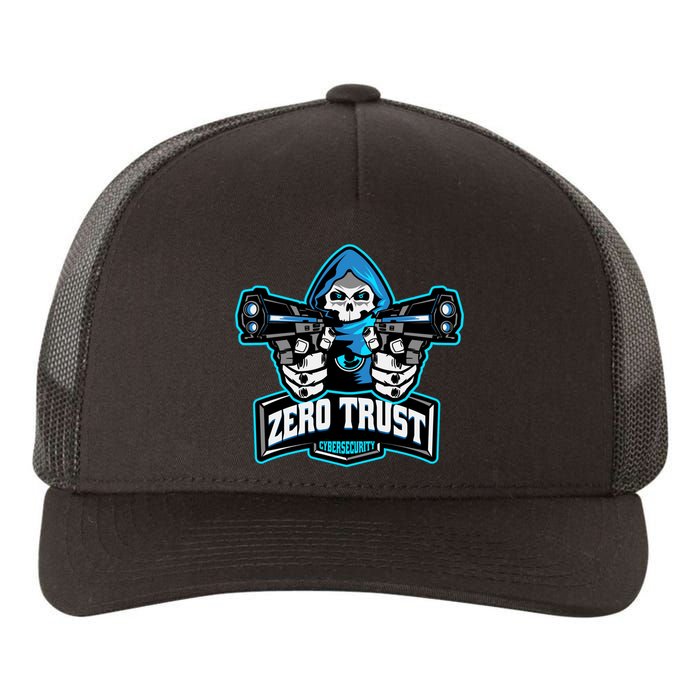 Zero Trust Hacking Cyber Security Developer Programmer Gift Yupoong Adult 5-Panel Trucker Hat