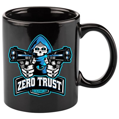 Zero Trust Hacking Cyber Security Developer Programmer Gift 11oz C Handle Ceramic Mug
