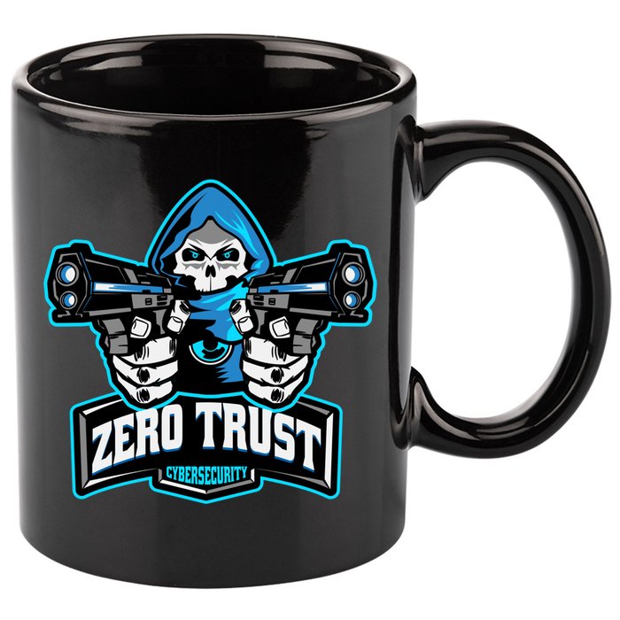 Zero Trust Hacking Cyber Security Developer Programmer Gift 11oz C Handle Ceramic Mug