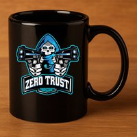 Zero Trust Hacking Cyber Security Developer Programmer Gift 11oz C Handle Ceramic Mug