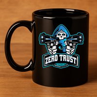 Zero Trust Hacking Cyber Security Developer Programmer Gift 11oz C Handle Ceramic Mug