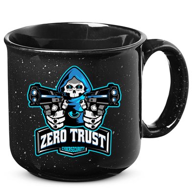 Zero Trust Hacking Cyber Security Developer Programmer Gift 15oz Campfire Ceramic Mug