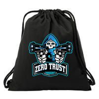 Zero Trust Hacking Cyber Security Developer Programmer Gift Drawstring Bag