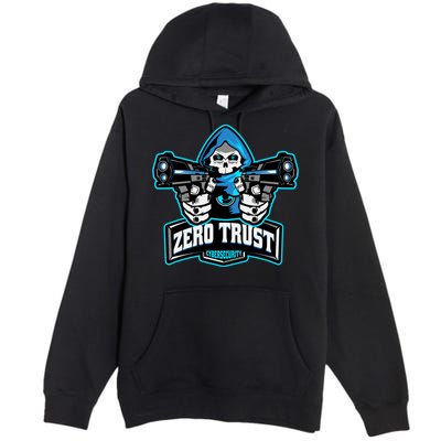 Zero Trust Hacking Cyber Security Developer Programmer Gift Premium Pullover Hoodie