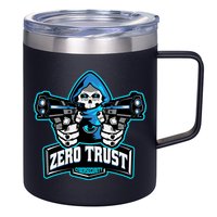 Zero Trust Hacking Cyber Security Developer Programmer Gift 12oz Stainless Steel Coffee Mug