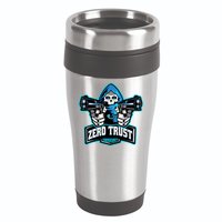 Zero Trust Hacking Cyber Security Developer Programmer Gift 16oz Travel Tumbler